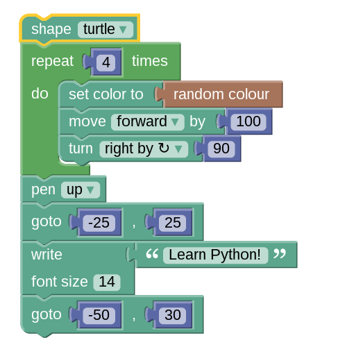 drag-and-drop python blocks